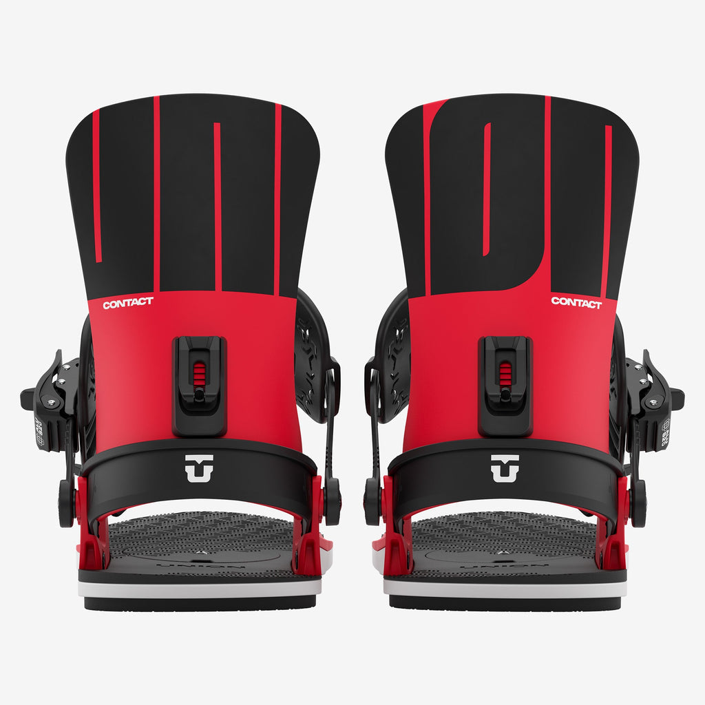 Union Contact Snowboard Bindings Red