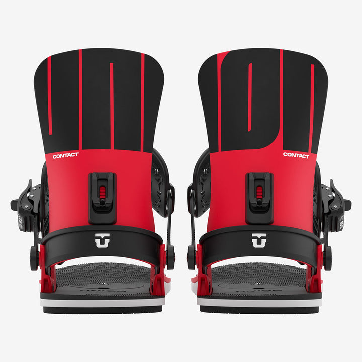 Union Contact Snowboard Bindings Red