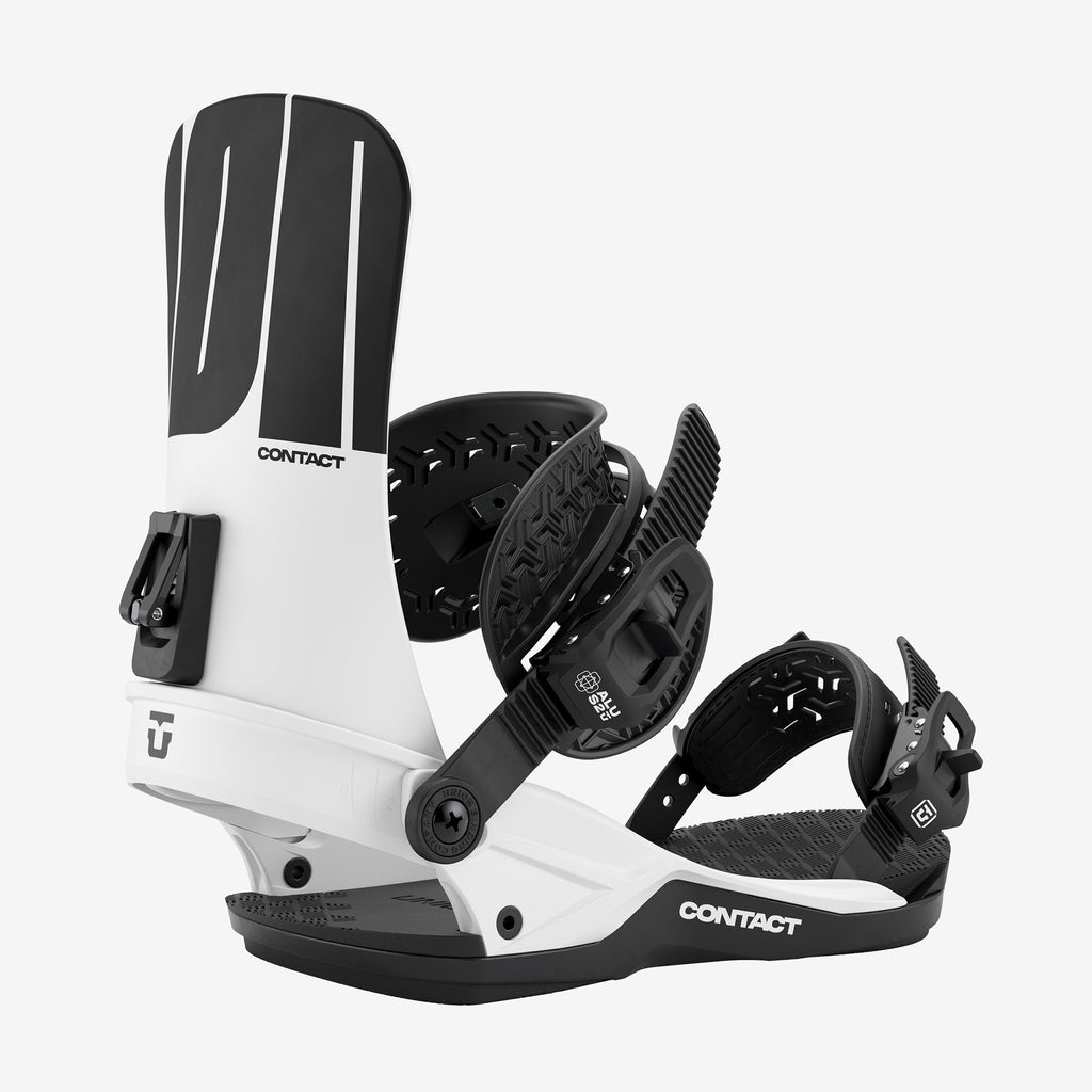 Union Contact Snowboard Bindings White