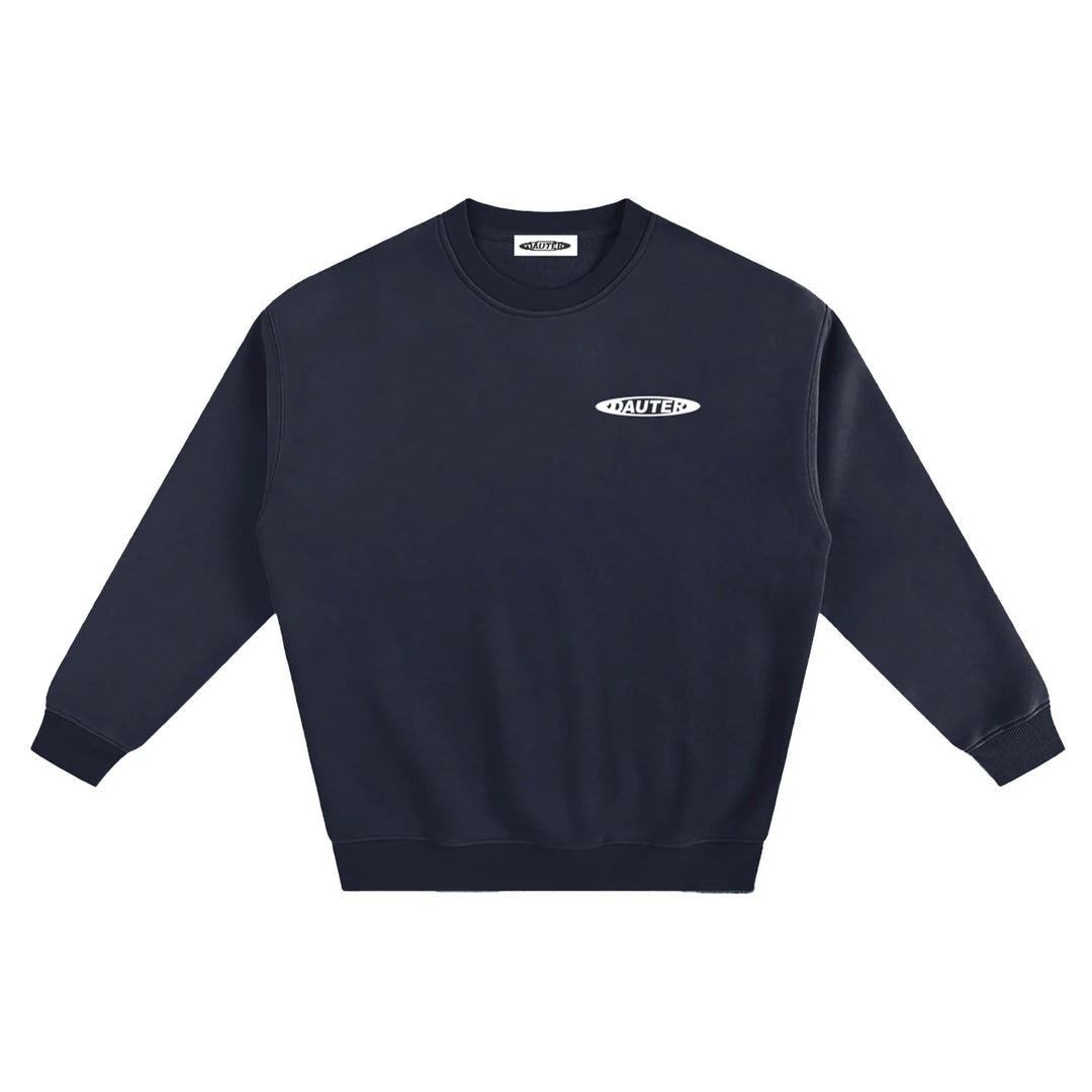 Dauter Oval Crewneck Sweatshirt Navy
