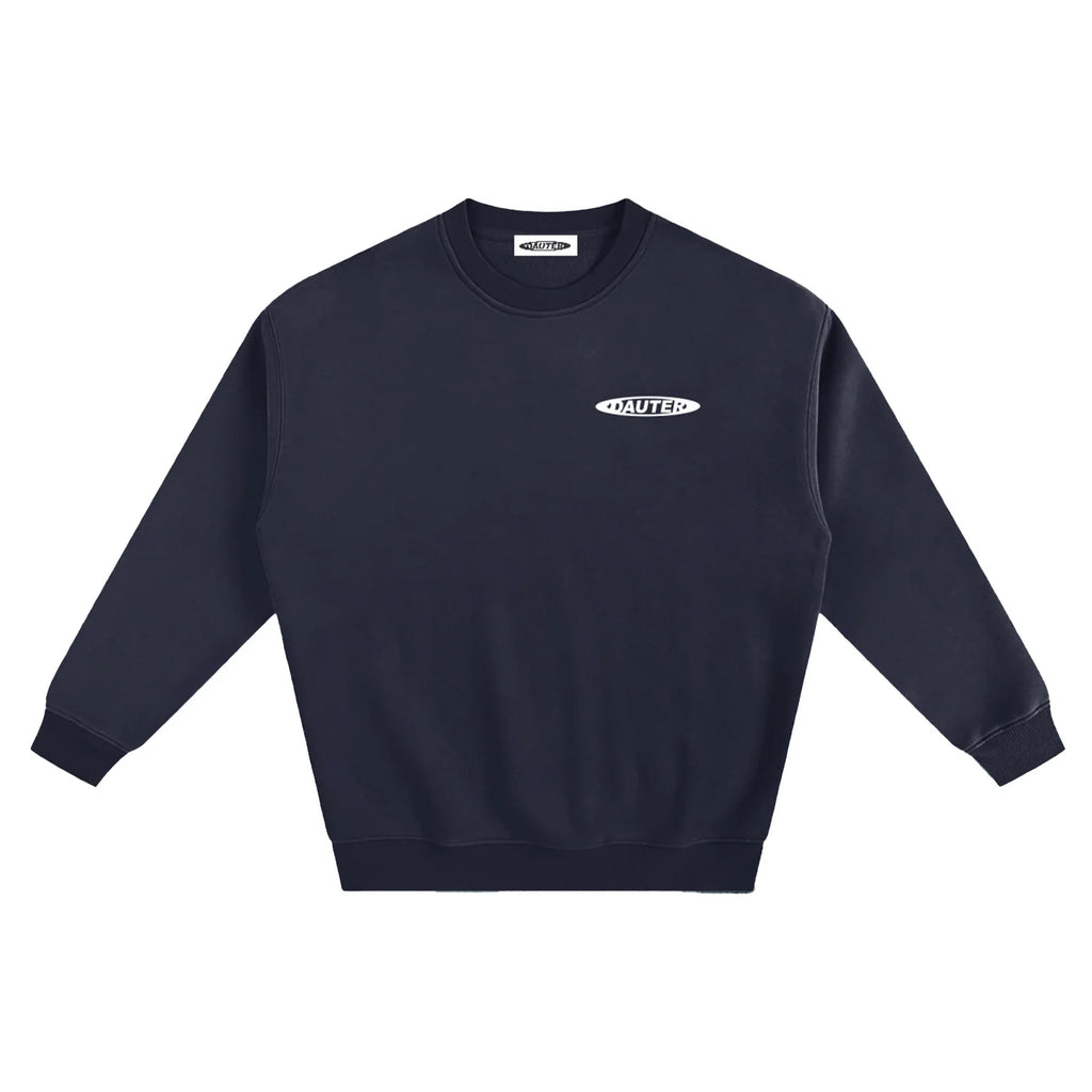Dauter Oval Crewneck Sweatshirt Navy – Eastern Boarder