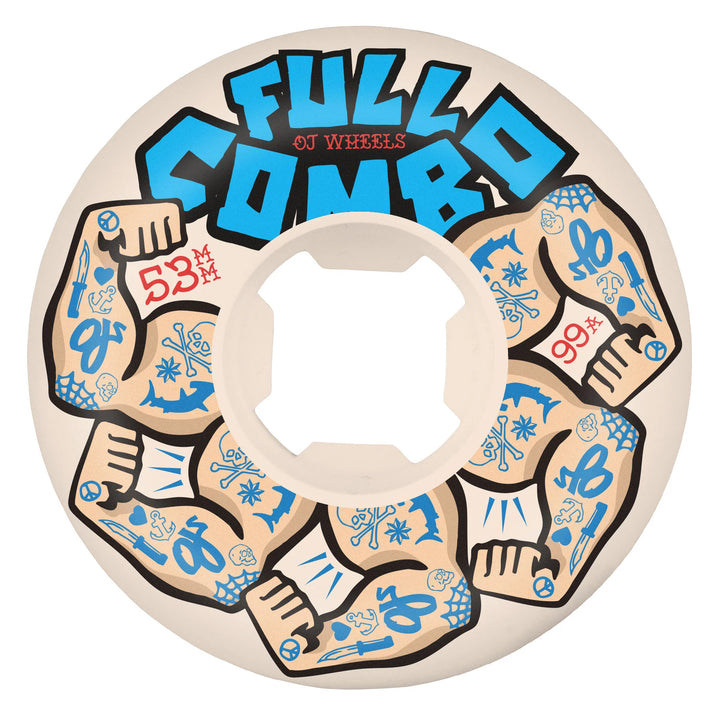 OJ Wheels Team Elite Full Combo White 99a 53mm
