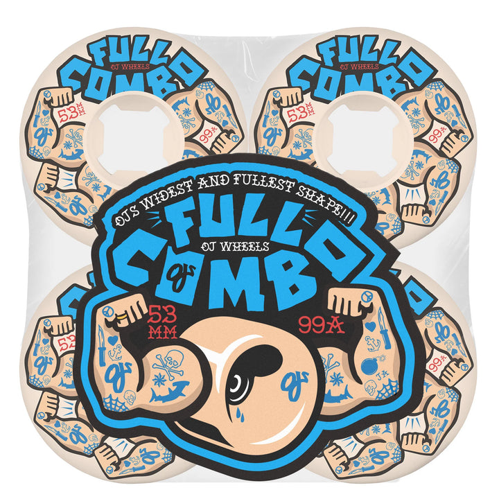 OJ Wheels Team Elite Full Combo White 99a 53mm