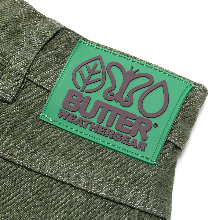 Butter Goods Weathergear Denim Shorts Faded Army