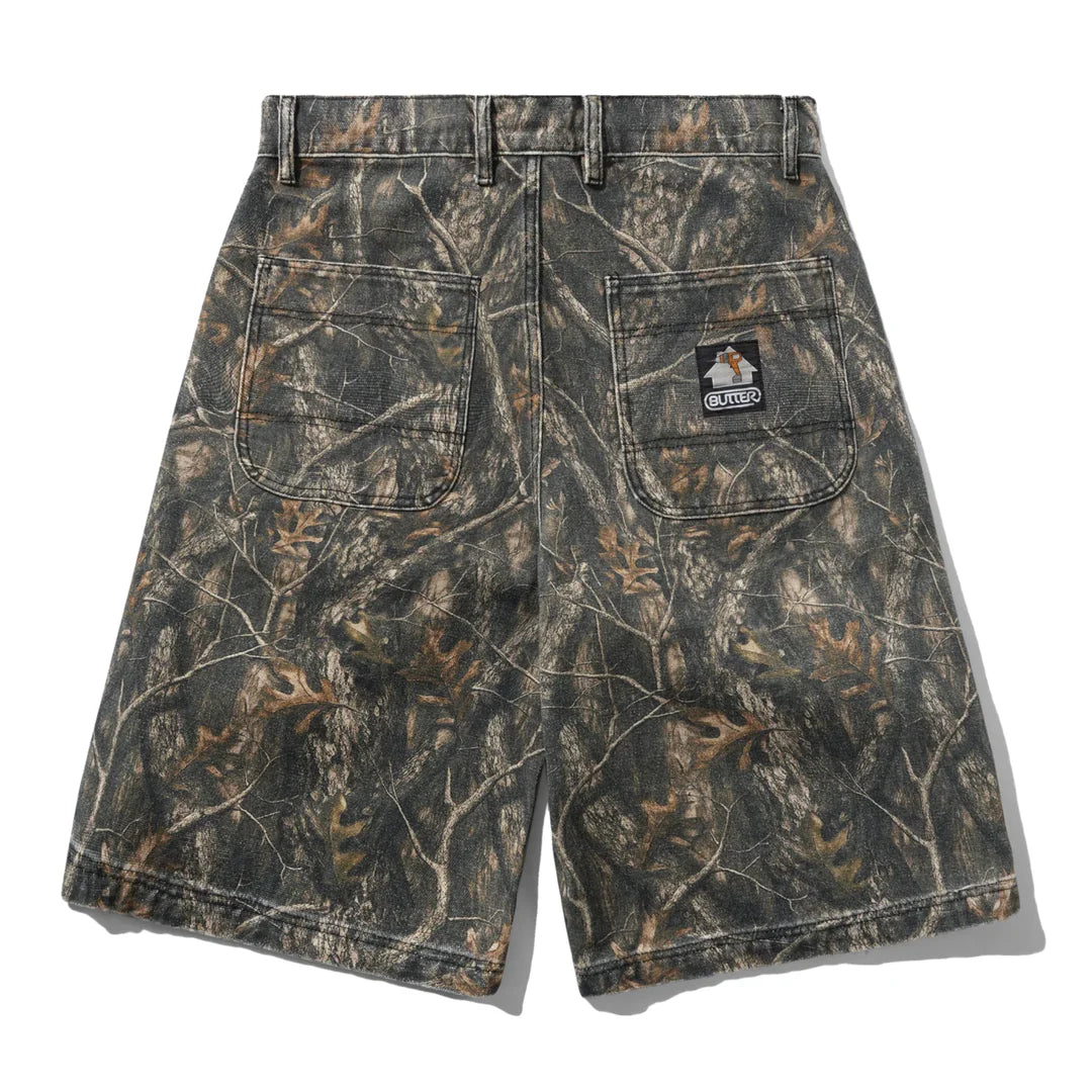 Butter Goods Work Shorts Forest Camo