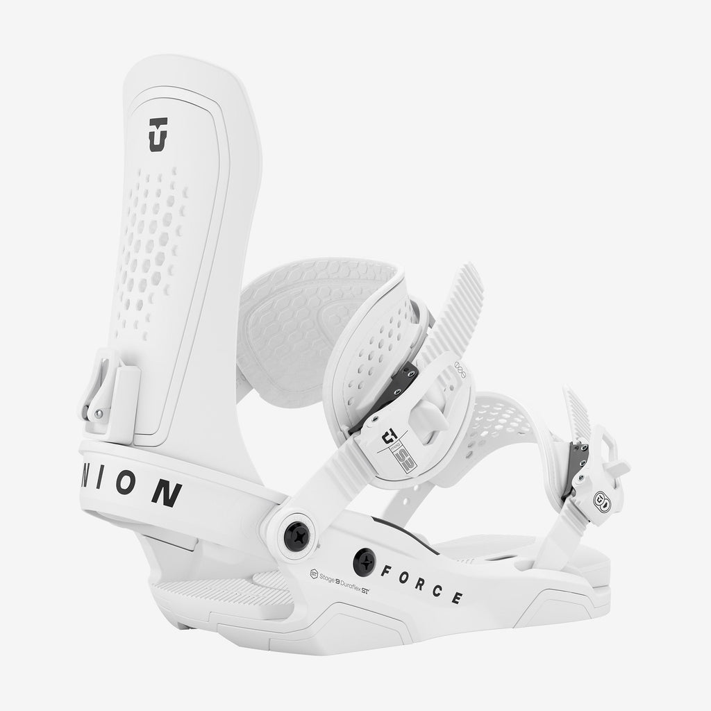 Union Force Snowboard Bindings White