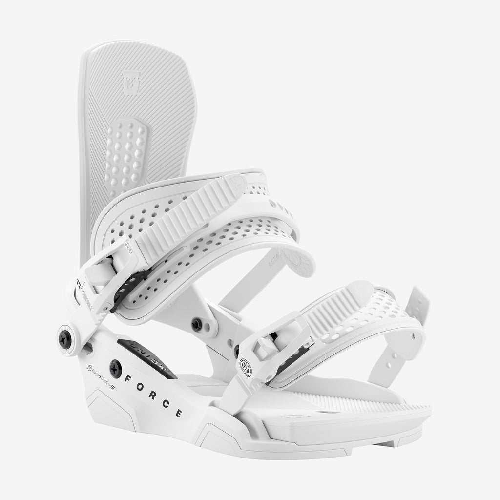 Union Force Snowboard Bindings White