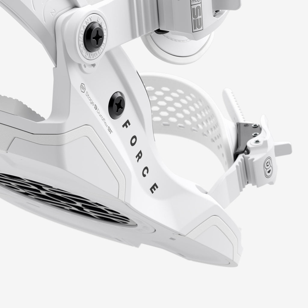 Union Force Snowboard Bindings White
