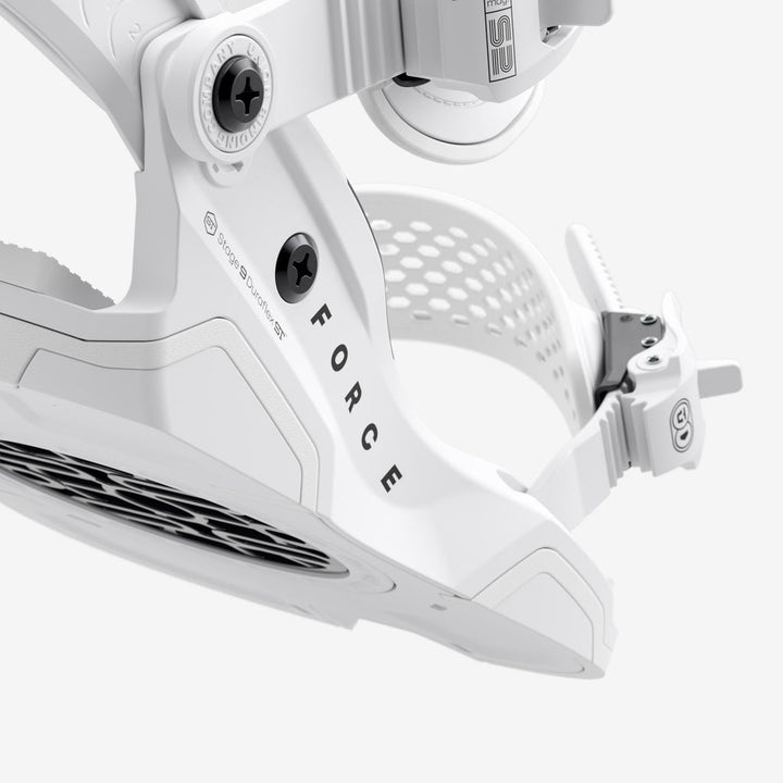 Union Force Snowboard Bindings White