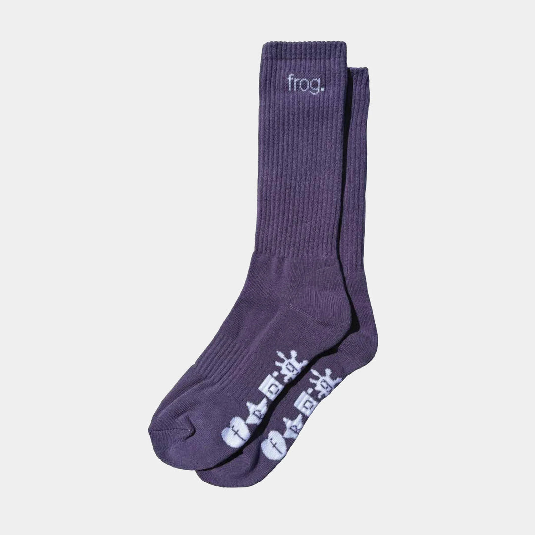 Frog Socks Plum