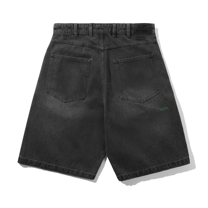 Butter Goods Garage Denim Shorts Faded Black