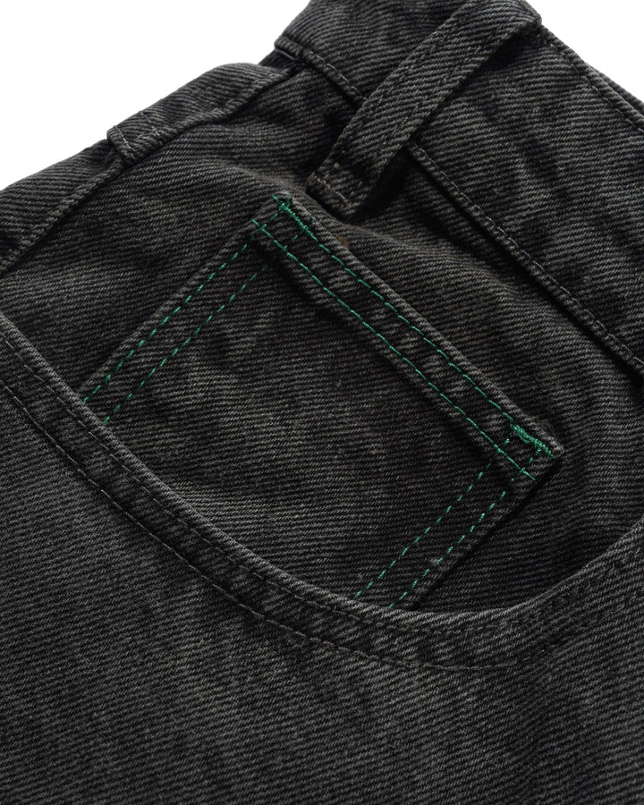 Butter Goods Garage Denim Shorts Faded Black