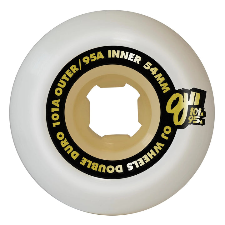 OJ Wheels Double Duro White Gum Chubbies 101a/95a 54mm