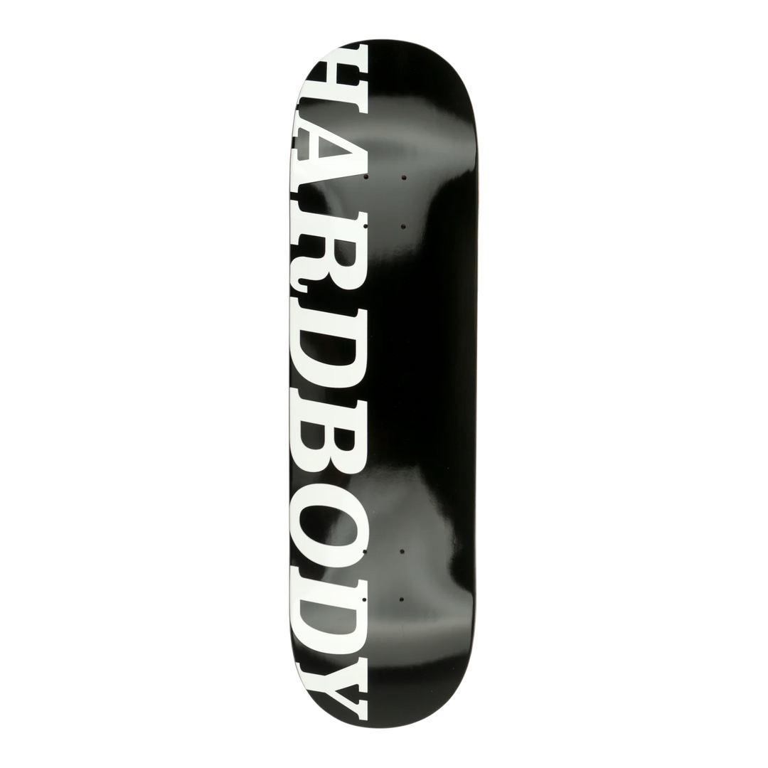 Hardbody Classic Logo Black/White Deck 8.25"