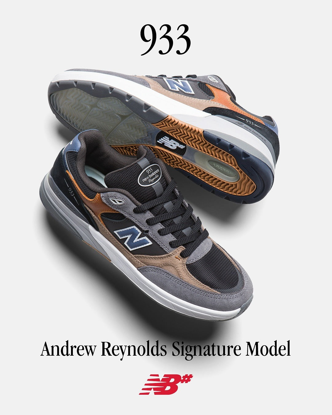 New Balance Numeric Reynolds 933 Grey/Brown NM933MLT – Eastern Boarder