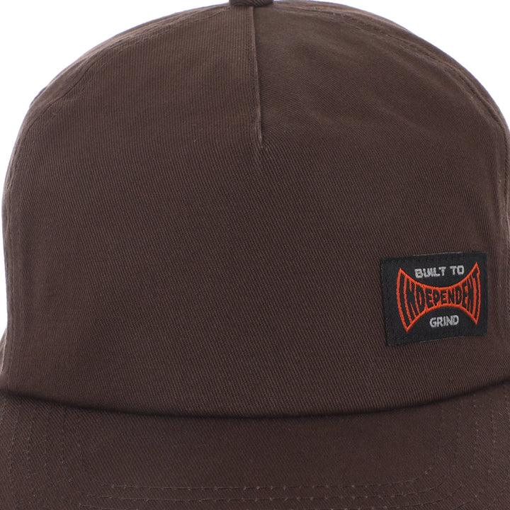 Independent Built To Grind Snapback Chocolate