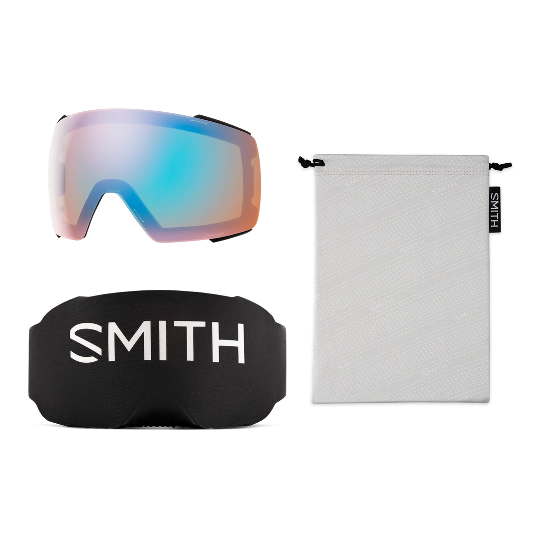 Smith I/O MAG Black ChromaPop Everyday Blue Mirror