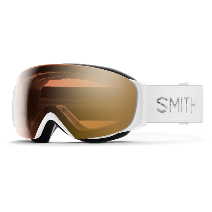 Smith I/O Mag S White Chunky Knit + ChromaPop™ Pro Photochromic Gold Mirror Lens