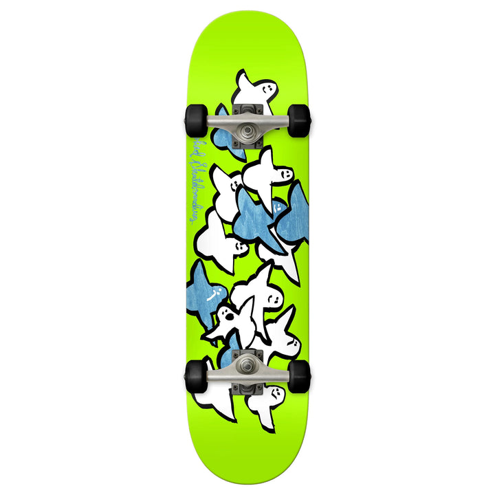Krooked Birds Green Complete Skateboard 7.75"