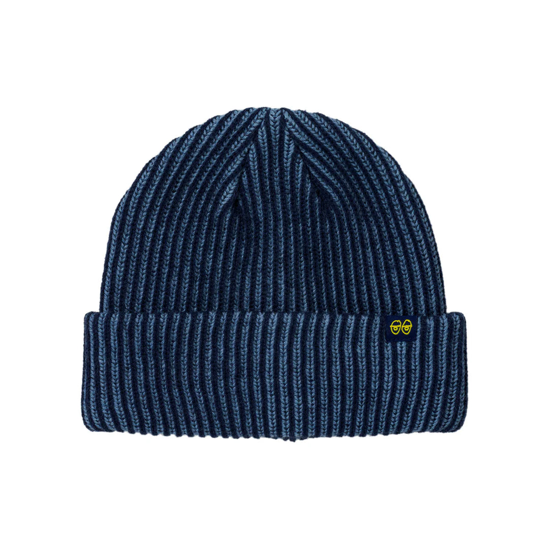 Krooked Eyes Cuff Beanie Navy