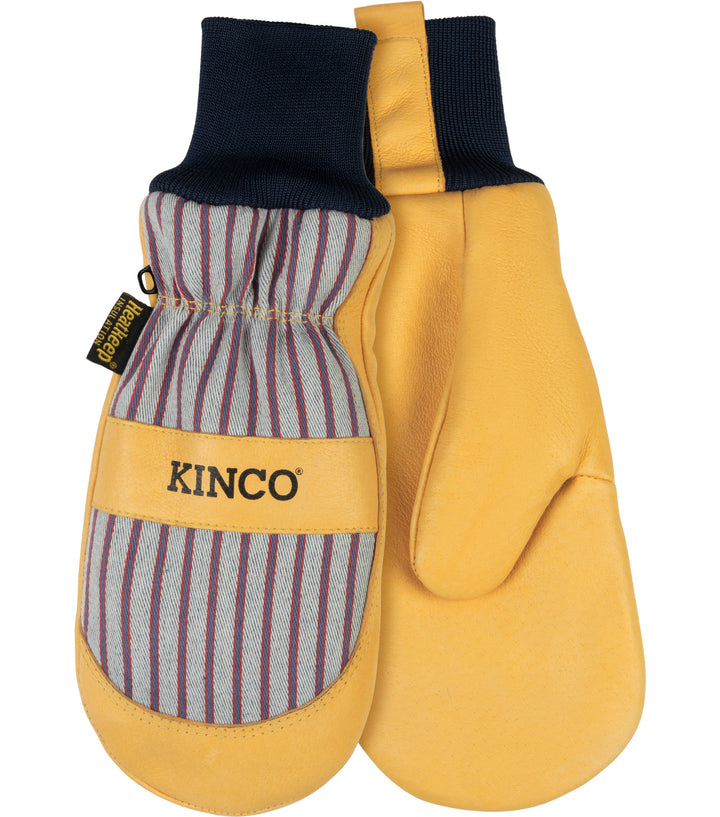 Kinco 1927KWT Lined Premium Grain Pigskin Palm Knit Wrist Mitt