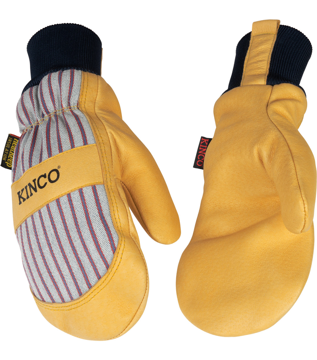 Kinco 1927KWT Lined Premium Grain Pigskin Palm Knit Wrist Mitt