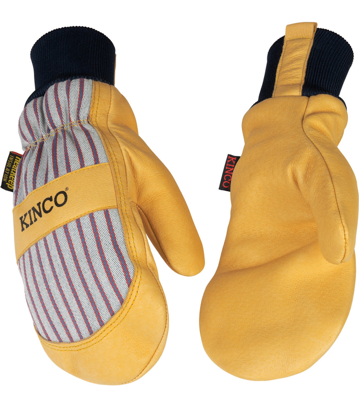 Kinco 1927KWT Lined Premium Grain Pigskin Palm Knit Wrist Mitt
