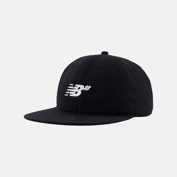 New Balance Numeric 6 Panel Deconstructed Flat Brim Hat Black