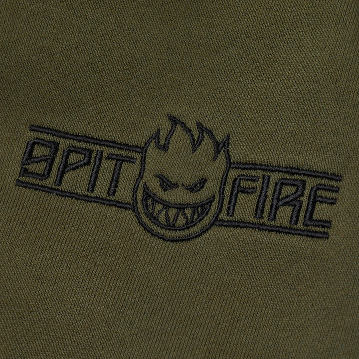 Spitfire Live To Burn Arch Embroidered Zip-Up Hooded Sweatshirt