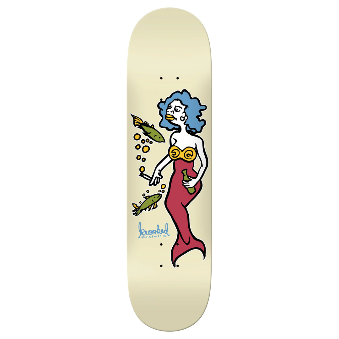 Krooked DBX Mermaid Deck Cream 8.5"
