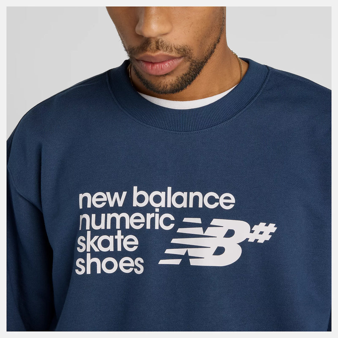 New Balance Numeric French Terry Crew NB Navy