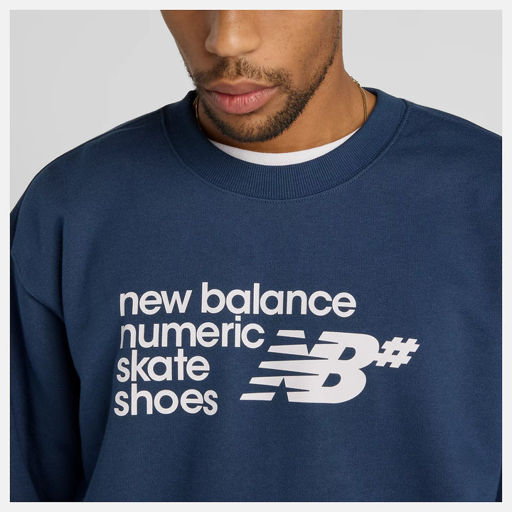 New Balance Numeric French Terry Crew NB Navy