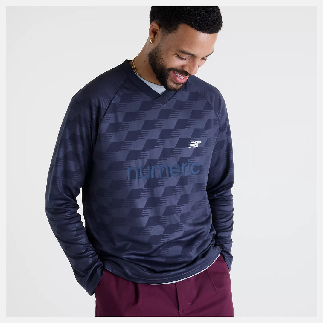 New Balance Numeric Long Sleeve Team Jersey Dark Night