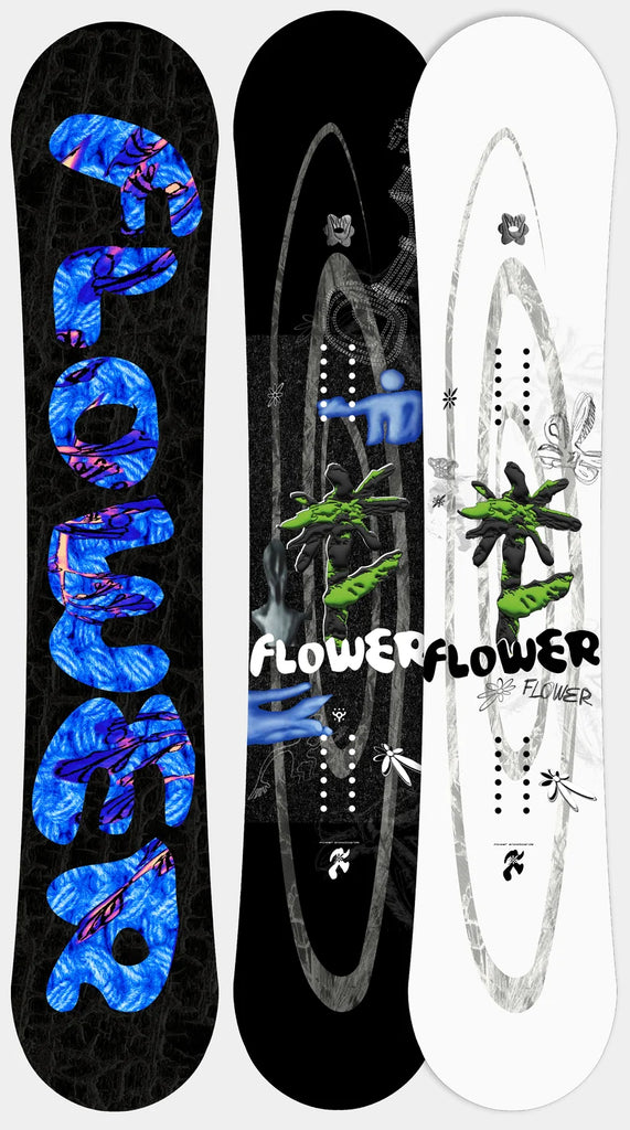 Flower Strange and Paranormal Snowboard Black – Eastern Boarder