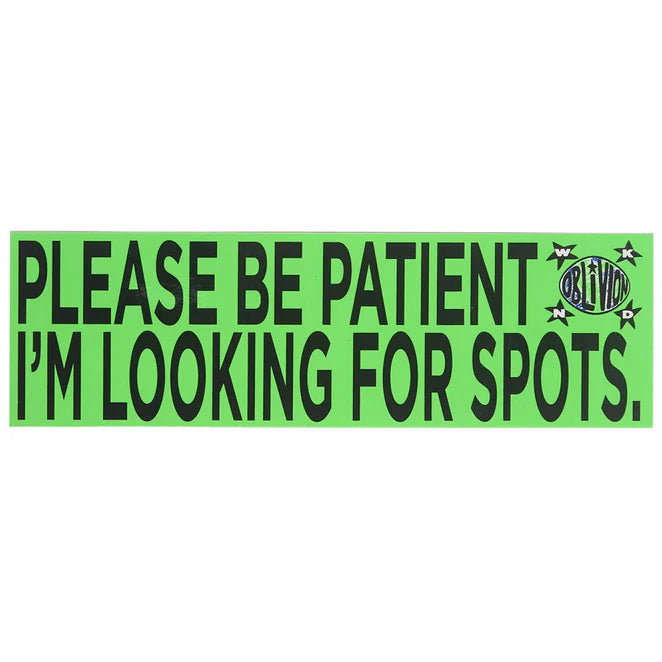 WKND x Oblivion Looking For Spots Bumper Sticker