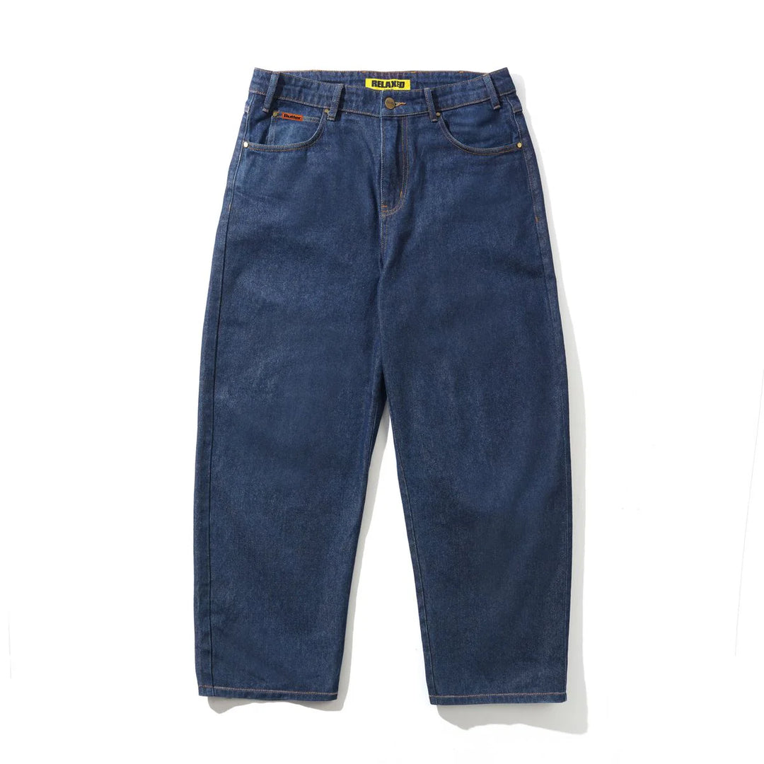 Butter Goods Relaxed Denim Jeans Dark Indigo