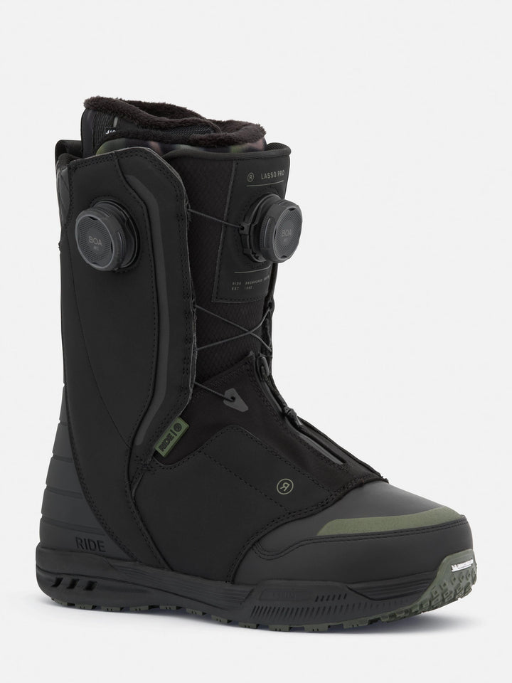 Ride Lasso Pro Wide Snowboard Boots Swamp Camo