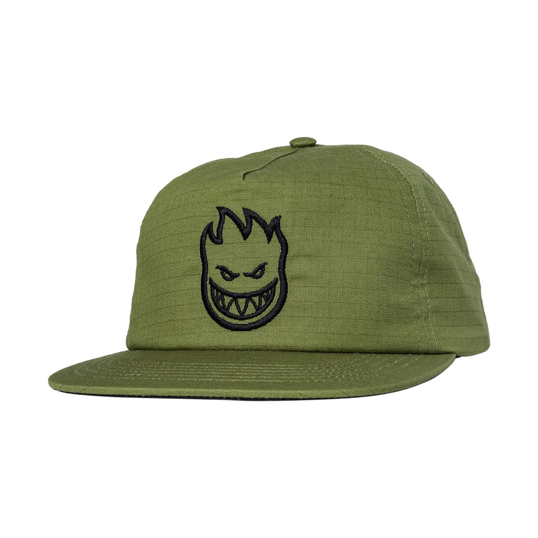 Spitfire Bighead Snapback Ripstop Hat Olive