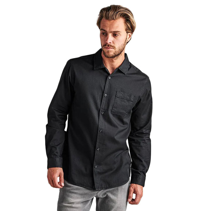 Roark Well Worn L/S Button Up Shirt Black