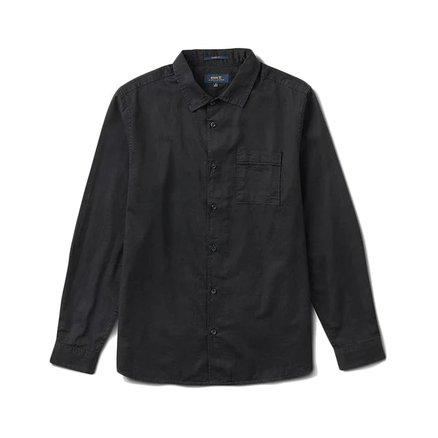 Roark Well Worn L/S Button Up Shirt Black