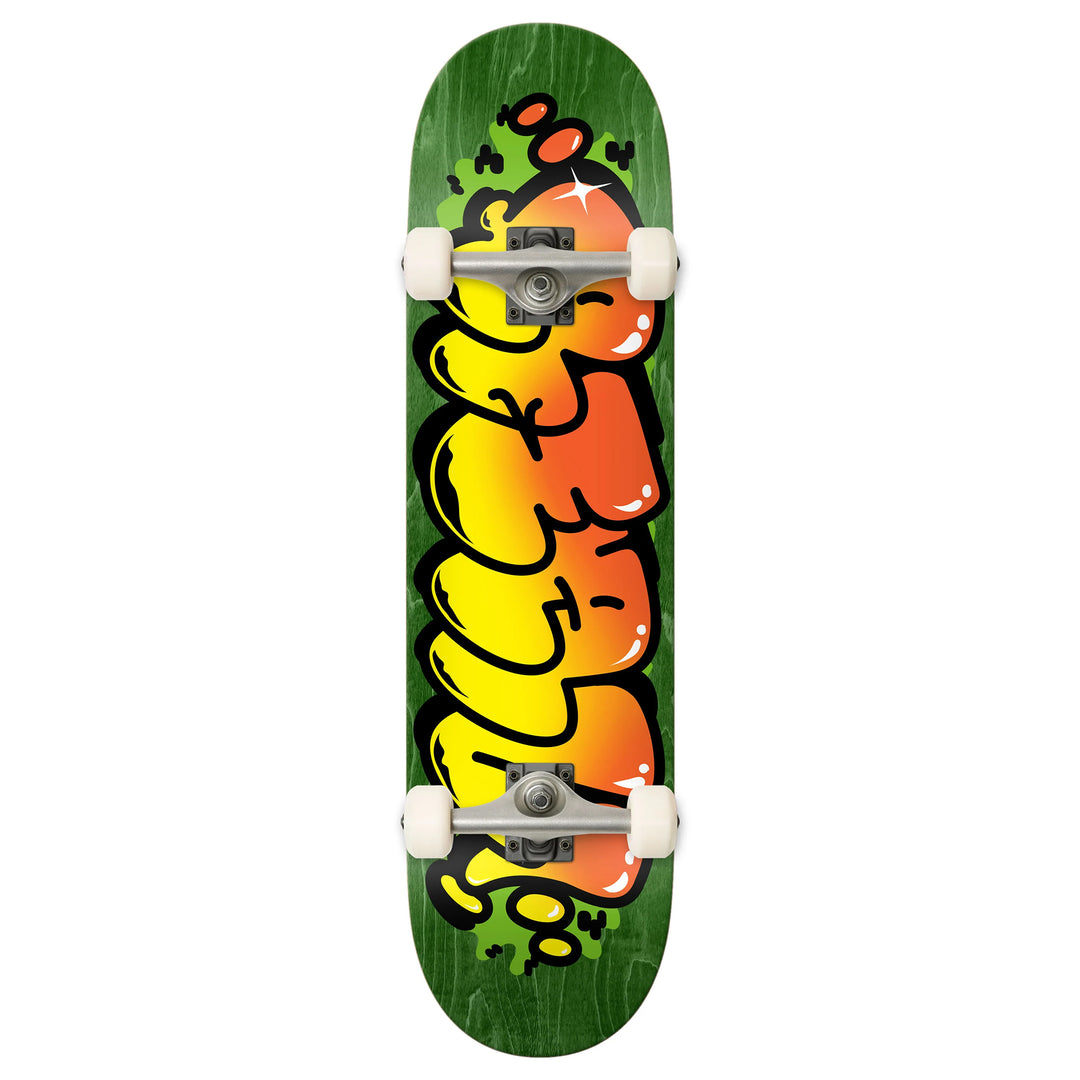 Real Bubble Letter Green Complete Skateboard 8.5"