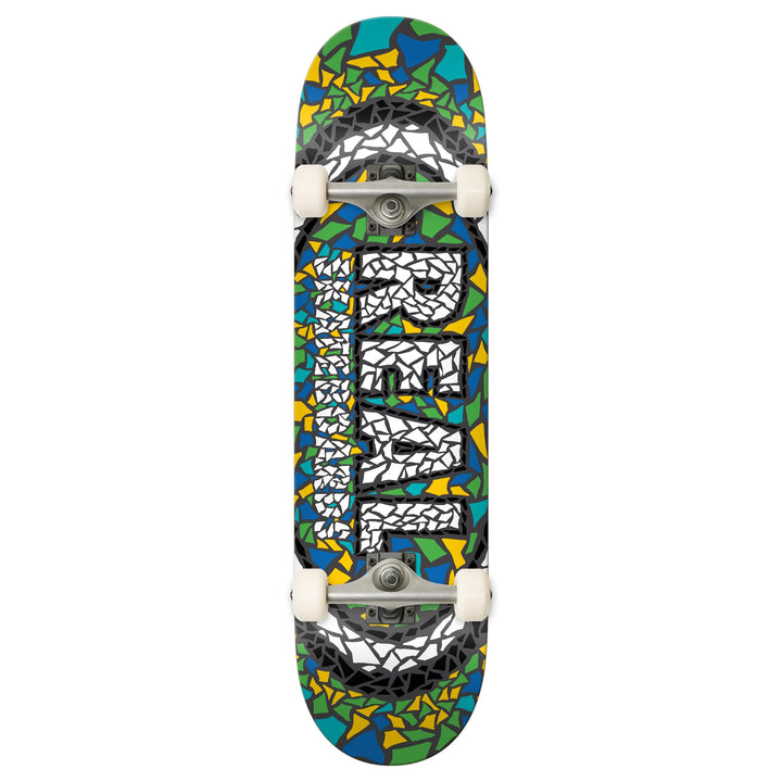 Real Mosaic Oval Melange Complete Skateboard 7.5"