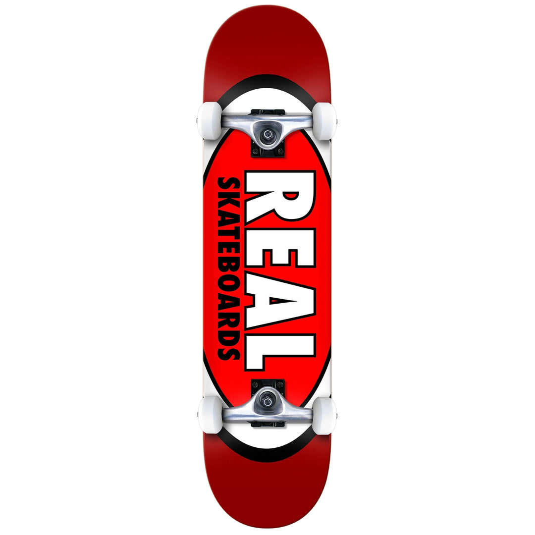 Real Classic Oval Red Mini Skateboard Complete 7.3"