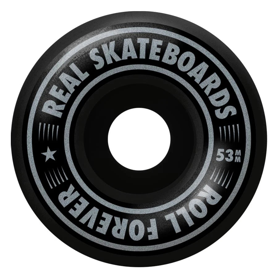 Real Hatched Oval Red Complete Skateboard 8.0"