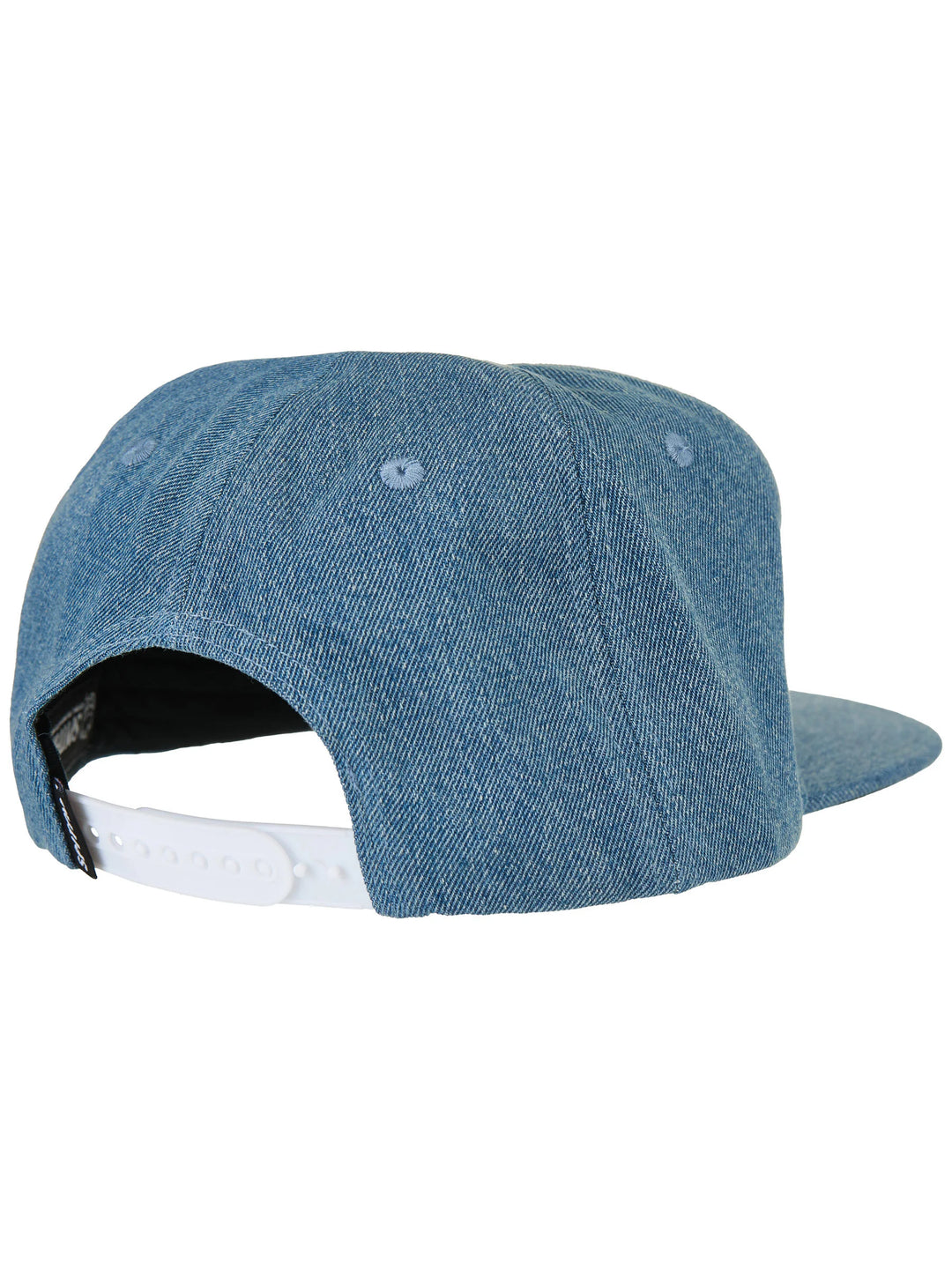 Spitfire Bighead Snapback Hat Washed Denim