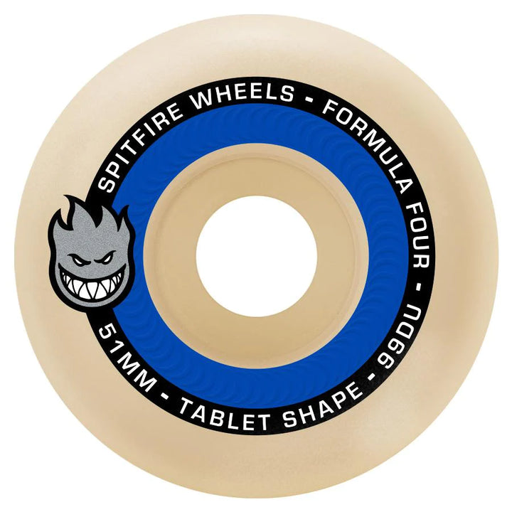 Spitfire F4 Tablets Wheels Natural 99D 54mm