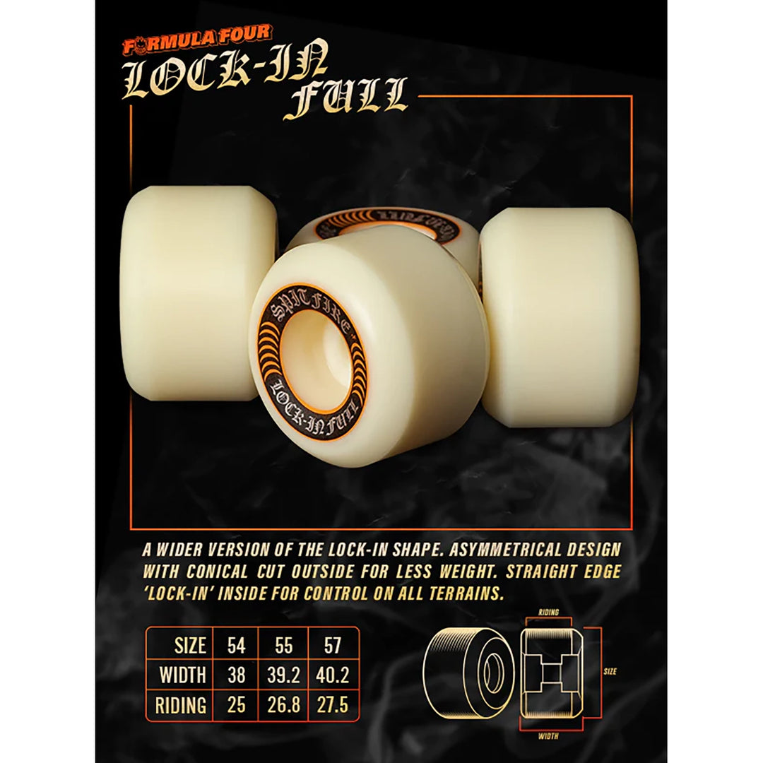 Spitfire F4 99 Lock In Full Wheels 54mm – Eastern Boarder Spitfire F4 99 Lock In Full Wheels 54mm – Eastern Boarder