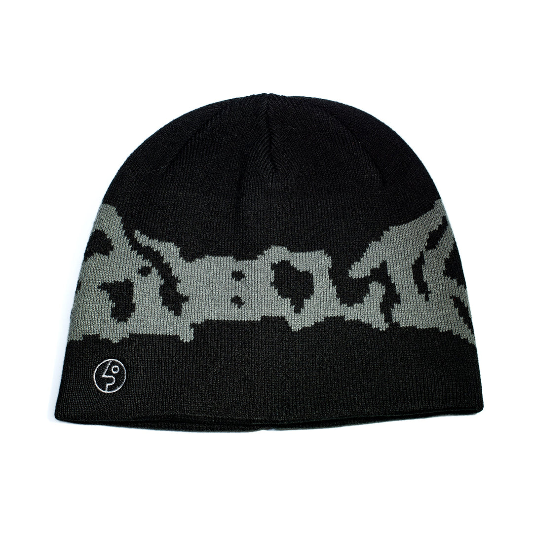 Public Splat Skully Beanie - Black