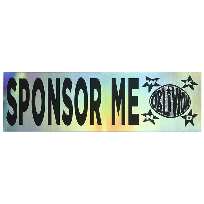 WKND x Oblivion Sponsor Me Bumper Sticker
