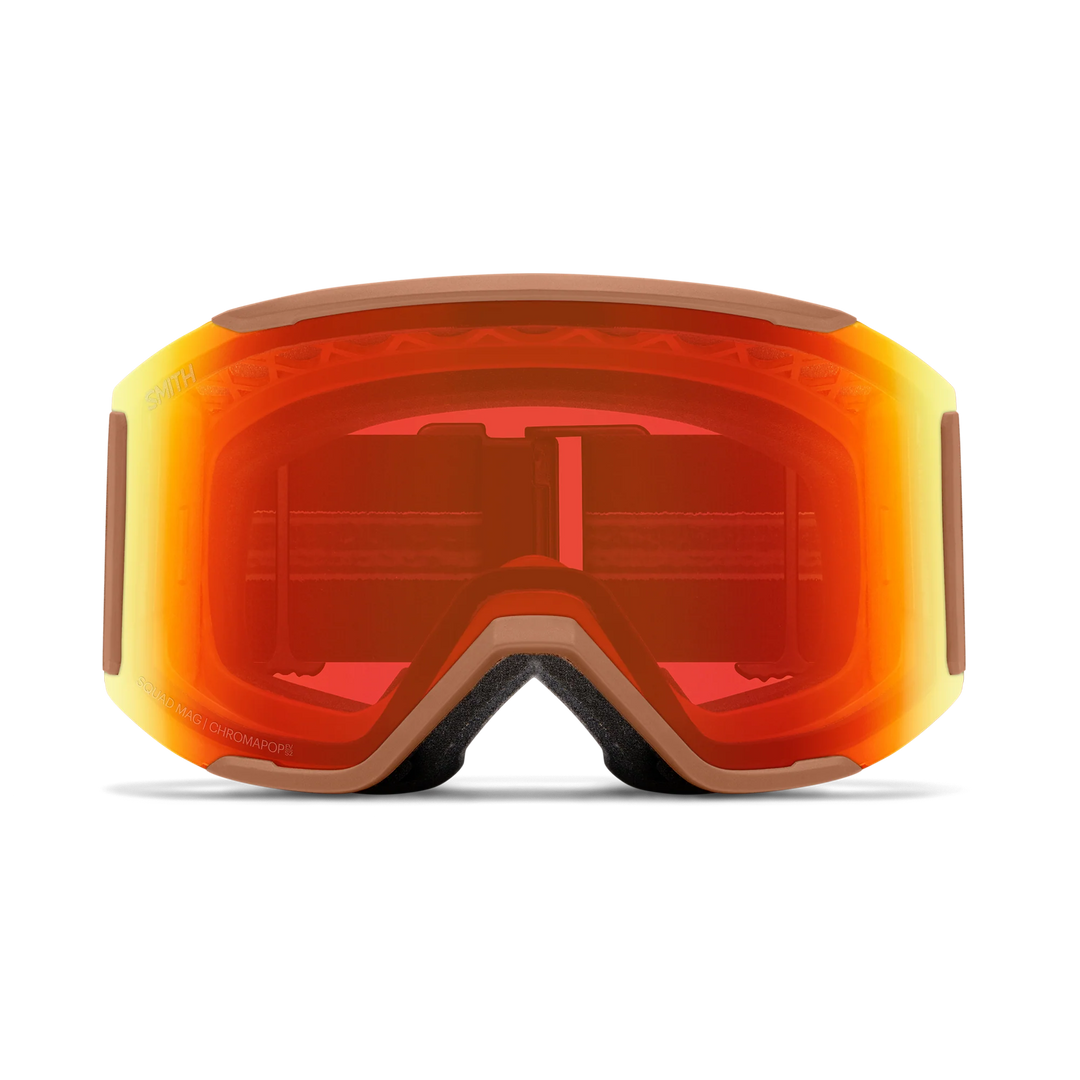 Smith Squad Mag Camel Warm Steel ChromaPop Everyday Red Mirror